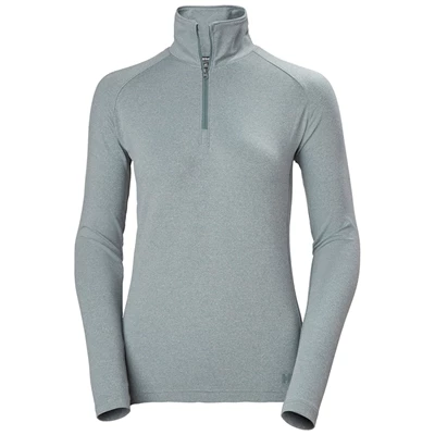 Dámské Aktivní Střední Vrstvy Helly Hansen W Verglas 1/2 Zip Up Šedé | TRLHM-0486