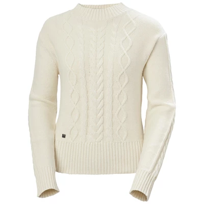 Dámské Košile Helly Hansen W Siren Cable Knit Bílé | TKLSC-1297