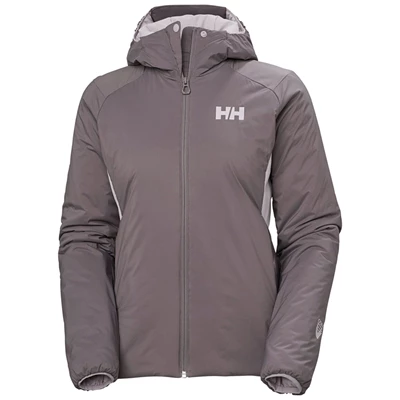 Dámské Lyžařské Bundy Helly Hansen W Odin Stretch S Kapucí Šedé | QEKMG-6547