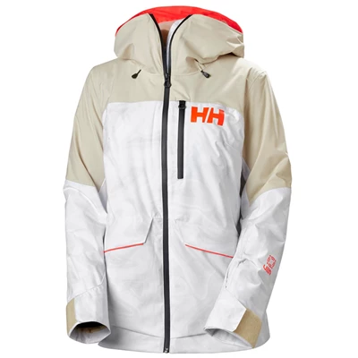 Dámské Lyžařské Bundy Helly Hansen W Powchaser Lifaloft Insulated Bílé | DKWZP-0194