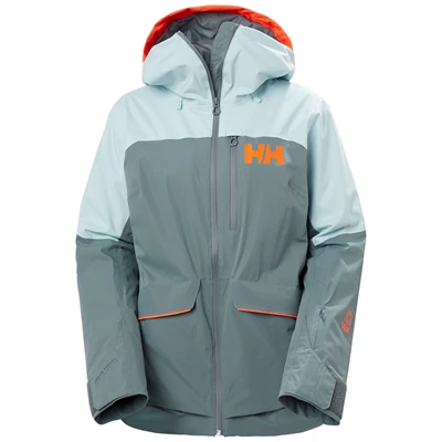 Dámské Lyžařské Bundy Helly Hansen W Powchaser Lifaloft Insulated Šedé | JWSKH-3495