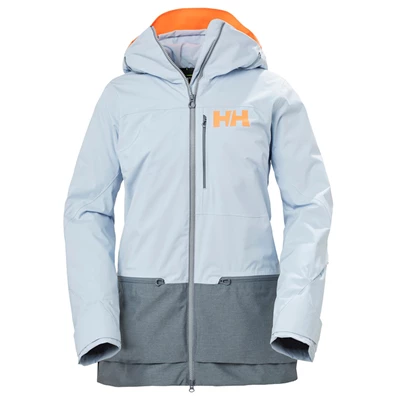 Dámské Lyžařské Bundy Helly Hansen W Whitewall Lifaloft 20 Jkt Šedé / Blankyt | NVQWR-9310