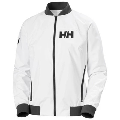 Dámské Plachetní Bundy Helly Hansen W Hp Závodní Vítr Bílé | TKXBJ-8540