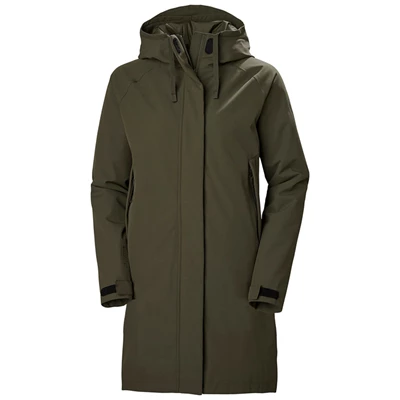 Dámské Pláště Do Deště Helly Hansen W Mono Materiál Insulated Šedé | INCGL-5284