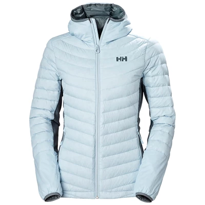 Dámské Venkovní Bundy Helly Hansen W Verglas S Kapucí Hybrid Šedé / Blankyt | LFEHS-2590