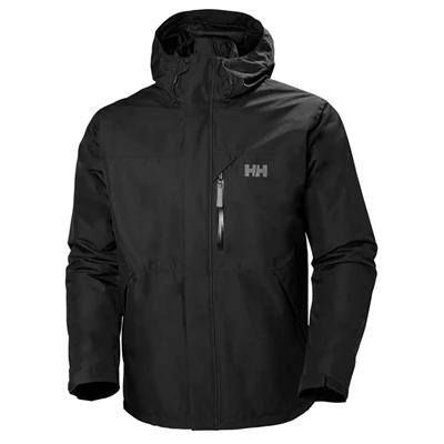 Pánské Kabáty Pro Volný Čas Helly Hansen Squamish Cis Černé | RQVKI-3874