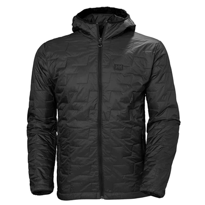 Pánské Lyžařské Bundy Helly Hansen Lifaloft Insulated S Kapucí Černé | XAGDR-3458