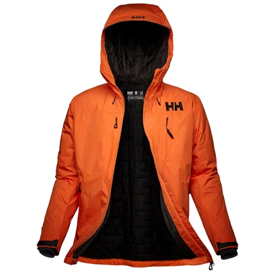 Pánské Lyžařské Bundy Helly Hansen Odin Infinity Insulated Hnědé / Oranžové | HLDKB-9512