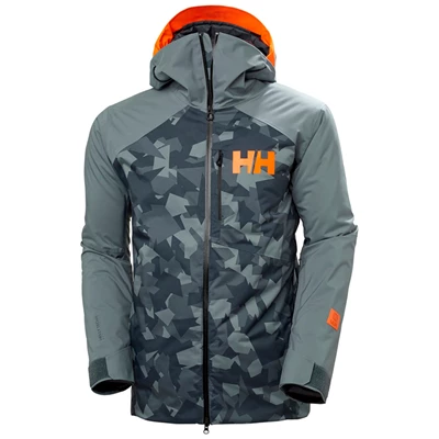 Pánské Lyžařské Bundy Helly Hansen Powdreamer Šedé | CIZDM-3682