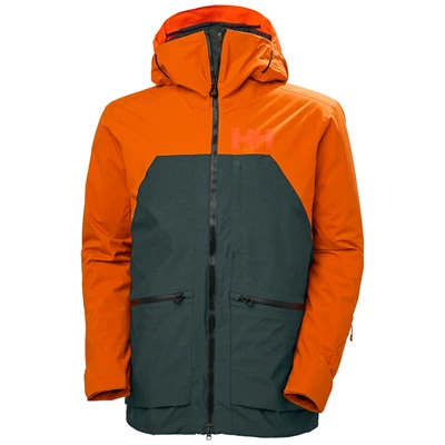 Pánské Lyžařské Bundy Helly Hansen Straightline Lifaloft 2.0 Šedé | OHLEJ-9462