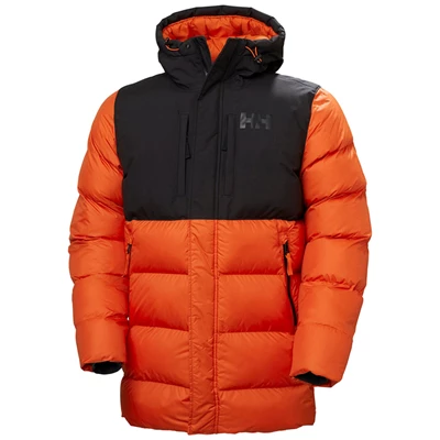 Pánské Neformální Bundy Helly Hansen Active Puffy Long Černé / Červené | UXEBT-9583