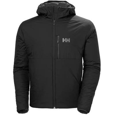 Pánské Turistické Bundy Helly Hansen Odin Stretch S Kapucí Černé | MFCQS-6178