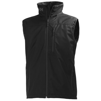 Pánské Zateplené Vesty Helly Hansen Crew Černé | QVUPS-7392